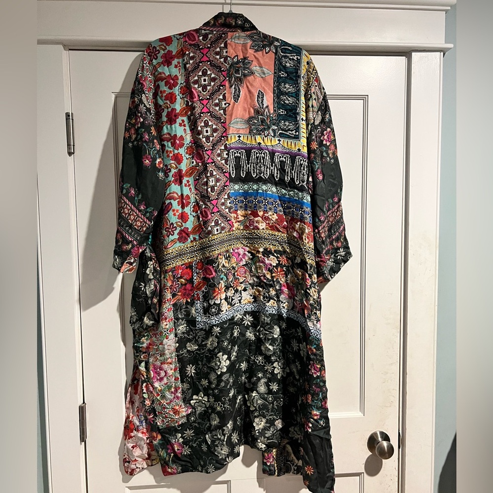 Johnny Was Janice Gabrielle Kim Reversible Silk Kimono - NWT - Sz. L - Picture 5 of 16
